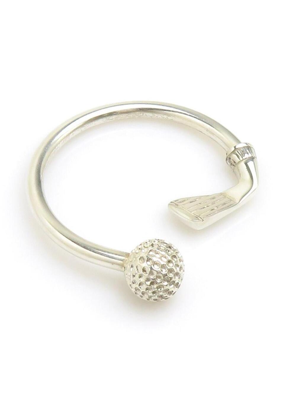 Auth Tiffany&Co. Golf Motif Key Ring #293945T83B